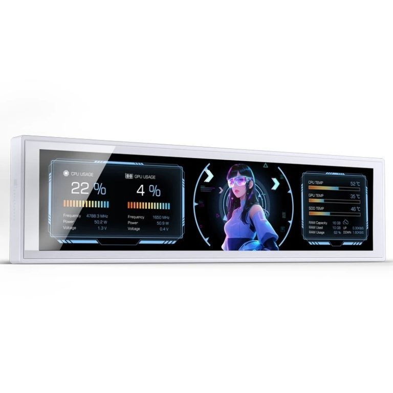 MÀN HÌNH PHỤ JONSBO DS916 WHITE New chính hãng 12T