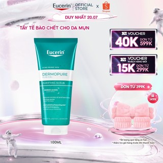Tẩy tế bào da chết Eucerin® DermoPure Clinical Purifying Scrub 100ml