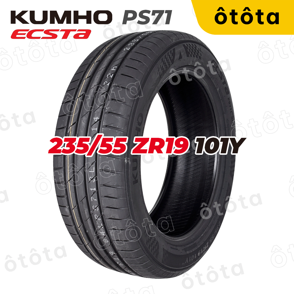 Lốp ô tô Kumho 235/55 R19 101Y Ecsta PS71 - Chính hãng BH 5 năm (235/55R19, 235 55 R19)