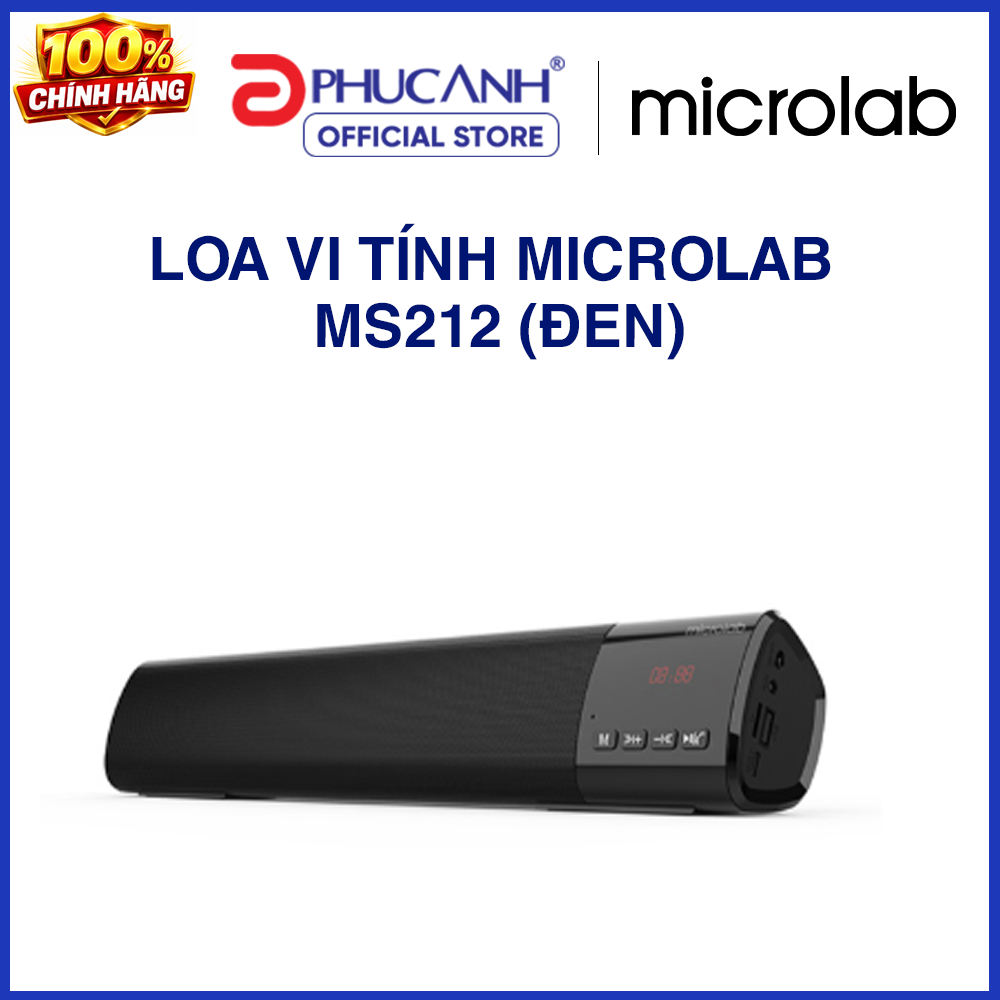Loa Bluetooth Microlab MS212 (Đen) bảo hành 12 tháng Chính Hãng