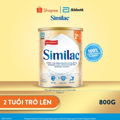 Similac 2+ 800g Thực phẩm bổ sung cho trẻ từ 2 tuổi trở lên