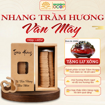 Nhang vân mây trầm hương cao cấp chất lượng OCOP, ISO 9001 - Xưởng Mộc Việt