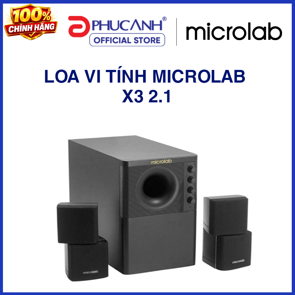 Loa vi tính Microlab X3 2.1 bảo hành 12 tháng Chính Hãng