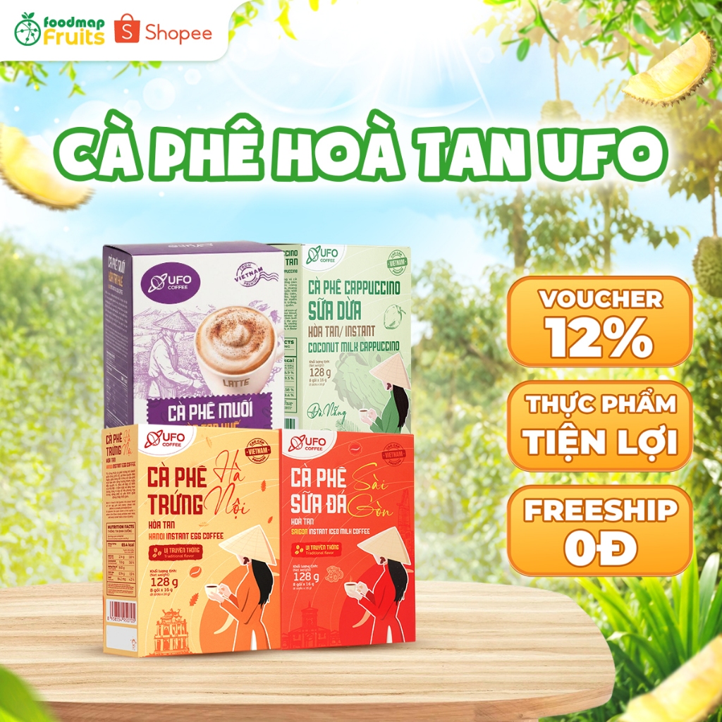 Combo 3 Hộp Cà Phê (Cà Phê Trứng Hà Nội - Cà Phê Sữa Đá Sài Gòn - Cà Phê Muối Huế) - UFO Coffee