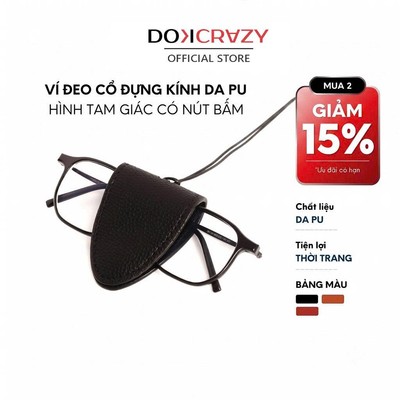 Vòng cổ da DOCKRAZY đa chức năng kẹp mắt kính, phụ kiện thời trang mix đồ, điểm nhấn Outfit cho Nam, Nữ