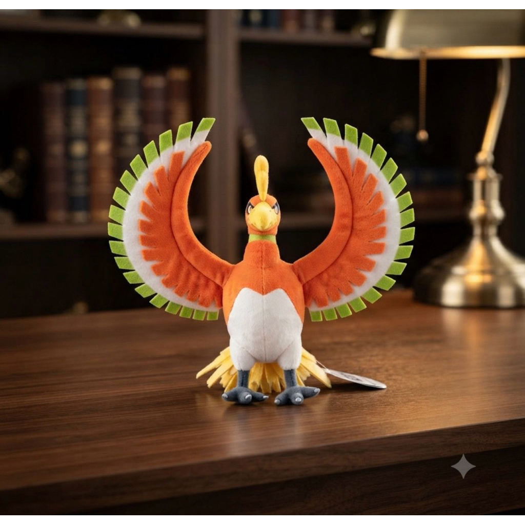 Gấu bông Pokemon chính hãng- pocket Monsters Chim Ho-Oh size 30cm(CH)