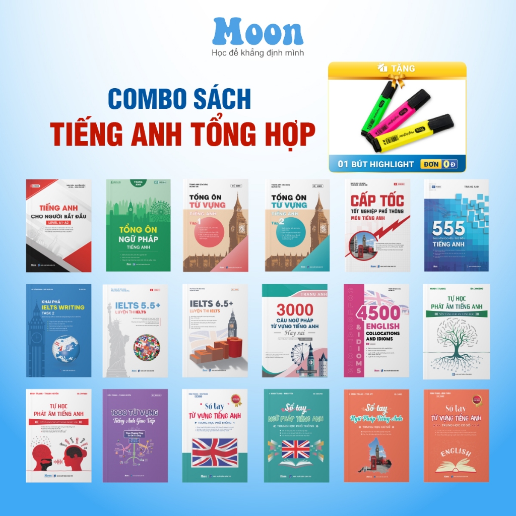 Sách Tiếng anh cô Trang Anh  MoonBook