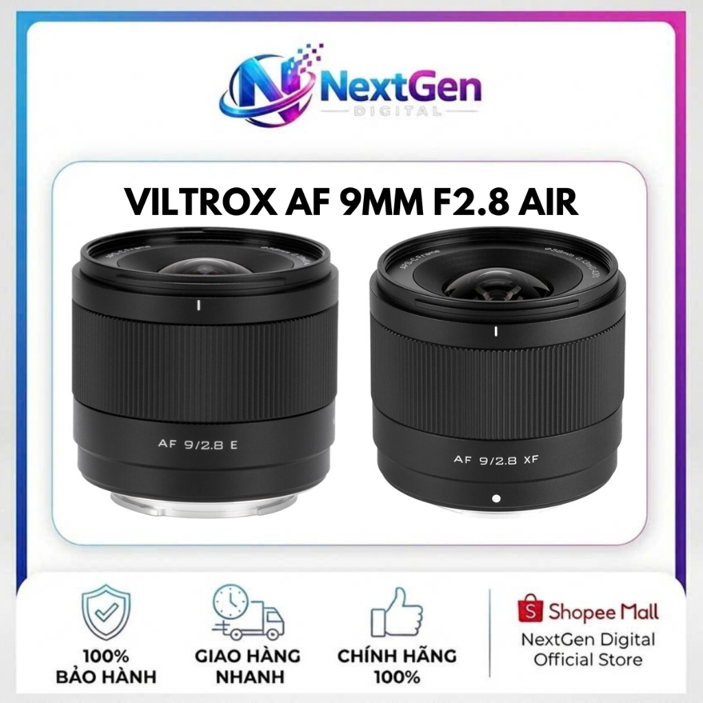 Ống Kính Viltrox AF 9mm F2.8 Air | Hàng Mới Chính Hãng