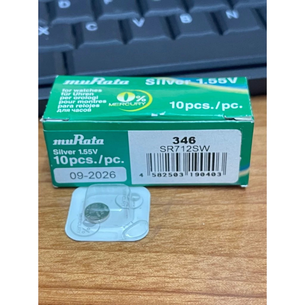 Viên pin đồng hồ Sony 346 SR712SW - Pin 712 sony 346 CHính hãng vỉ 1 viên