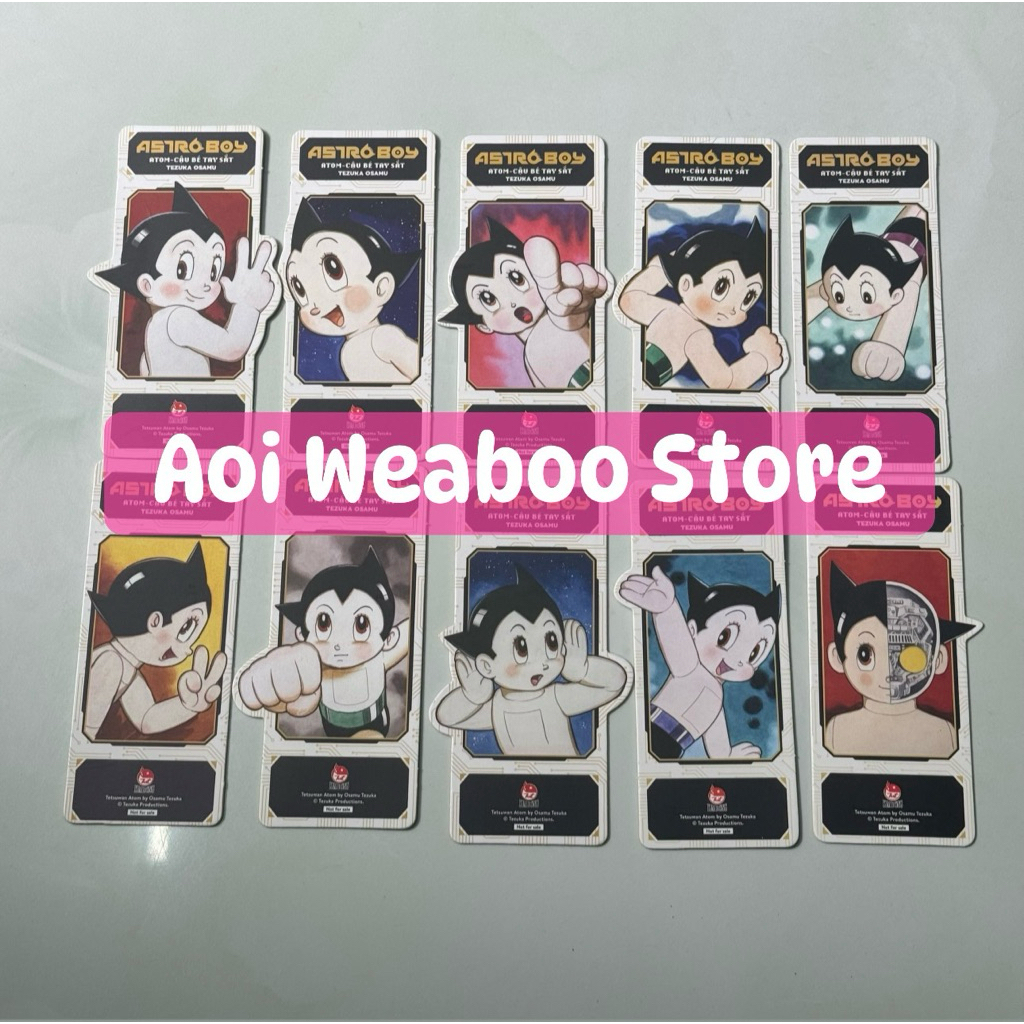 Bộ 10 bookmarks Astro Boy