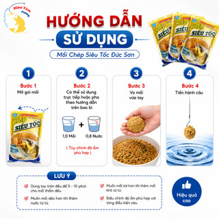 (Combo 2 gói ) Mồi Câu Cá Chép Siêu Tốc Đức Sơn vị thơm Protein dẫn dụ cá gói 150gr ( chính hãng)
