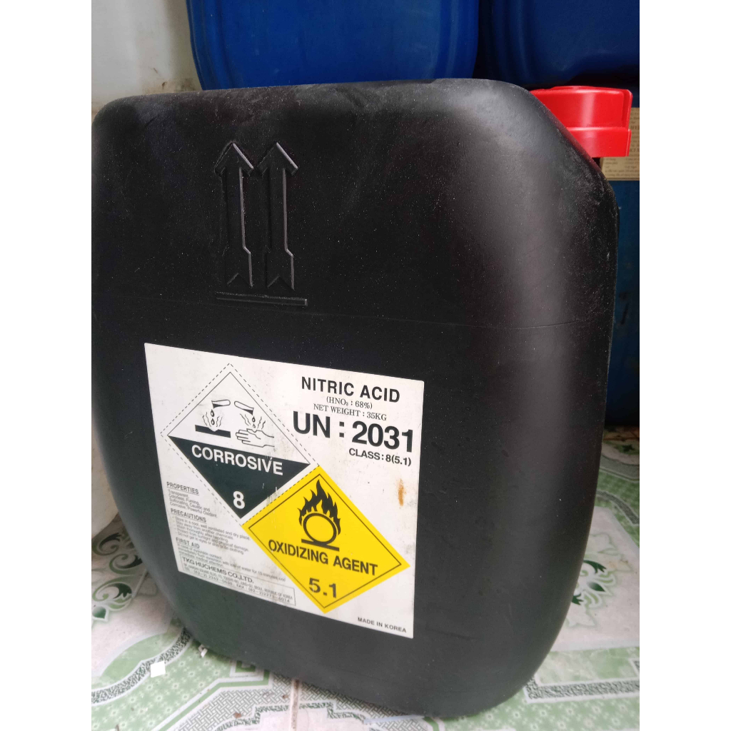 HCl 32% và HNO3 68% tẩy rửa tẩy rỉ sét đánh bóng làm sạch bề mặt kim loại 1kg