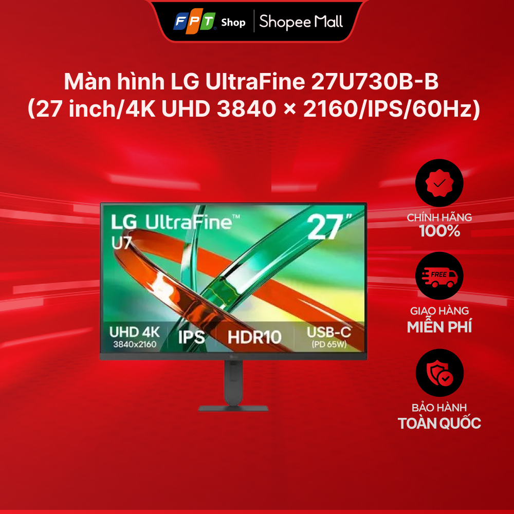 Màn hình LG UltraFine 27U730B-B (27 inch/4K UHD 3840 x 2160/IPS/60Hz)