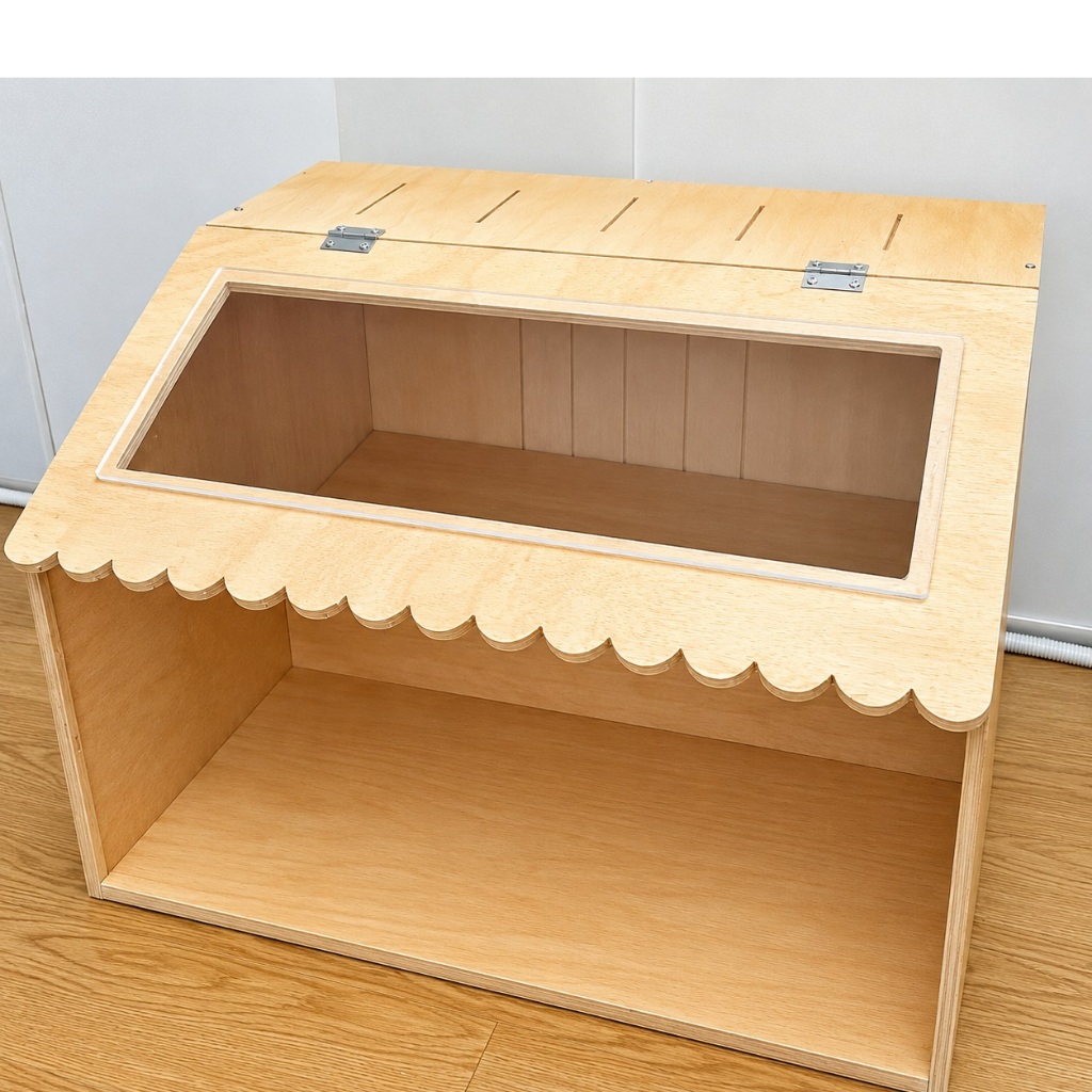 Chuồng Nuôi Thú Cưng Gà rutin Hamster Bò sát Vách Gỗ Plywood chống ẩm Cửa Mica cỡ lớn