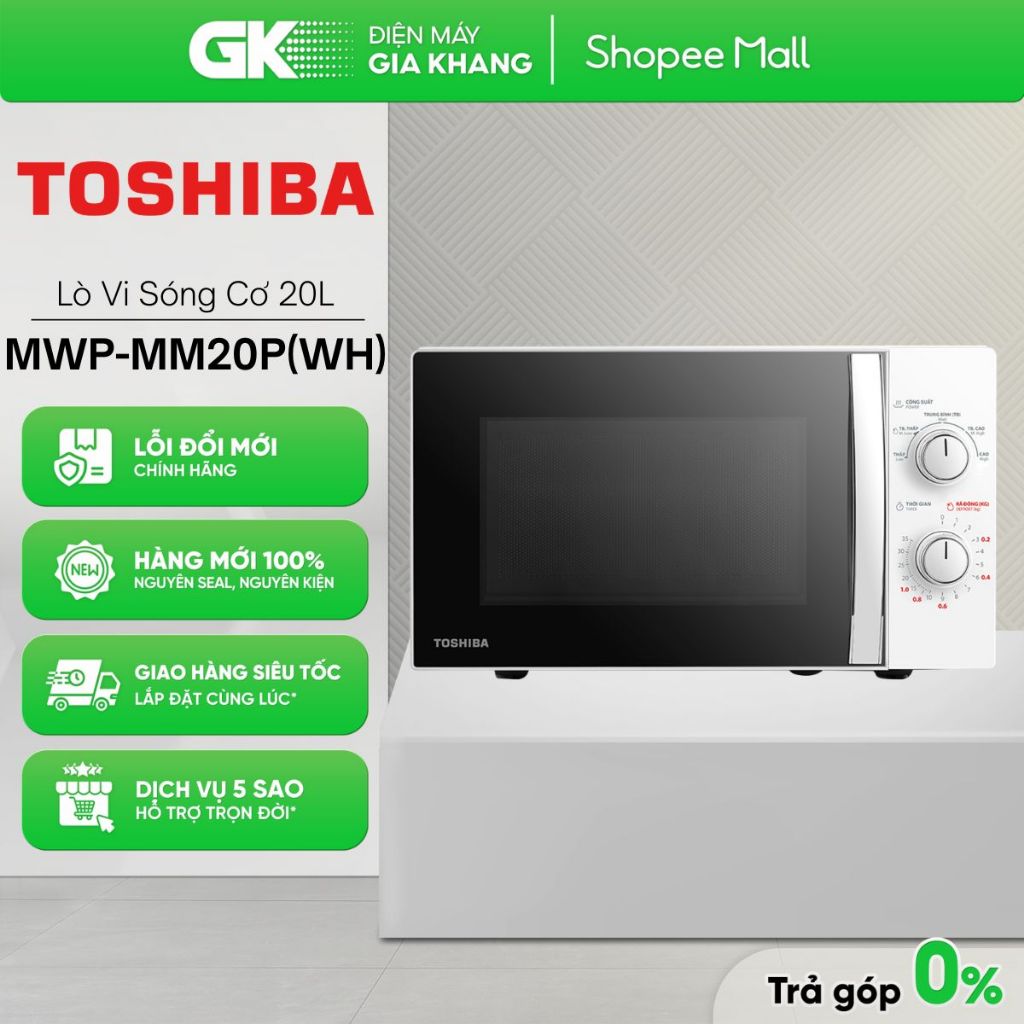 MWP-MM20P(WH) | MW2-MM20P(BK) - Lò Vi Sóng Cơ Toshiba 20 Lít MWP-MM20P(WH) / MW2-MM20P(BK)