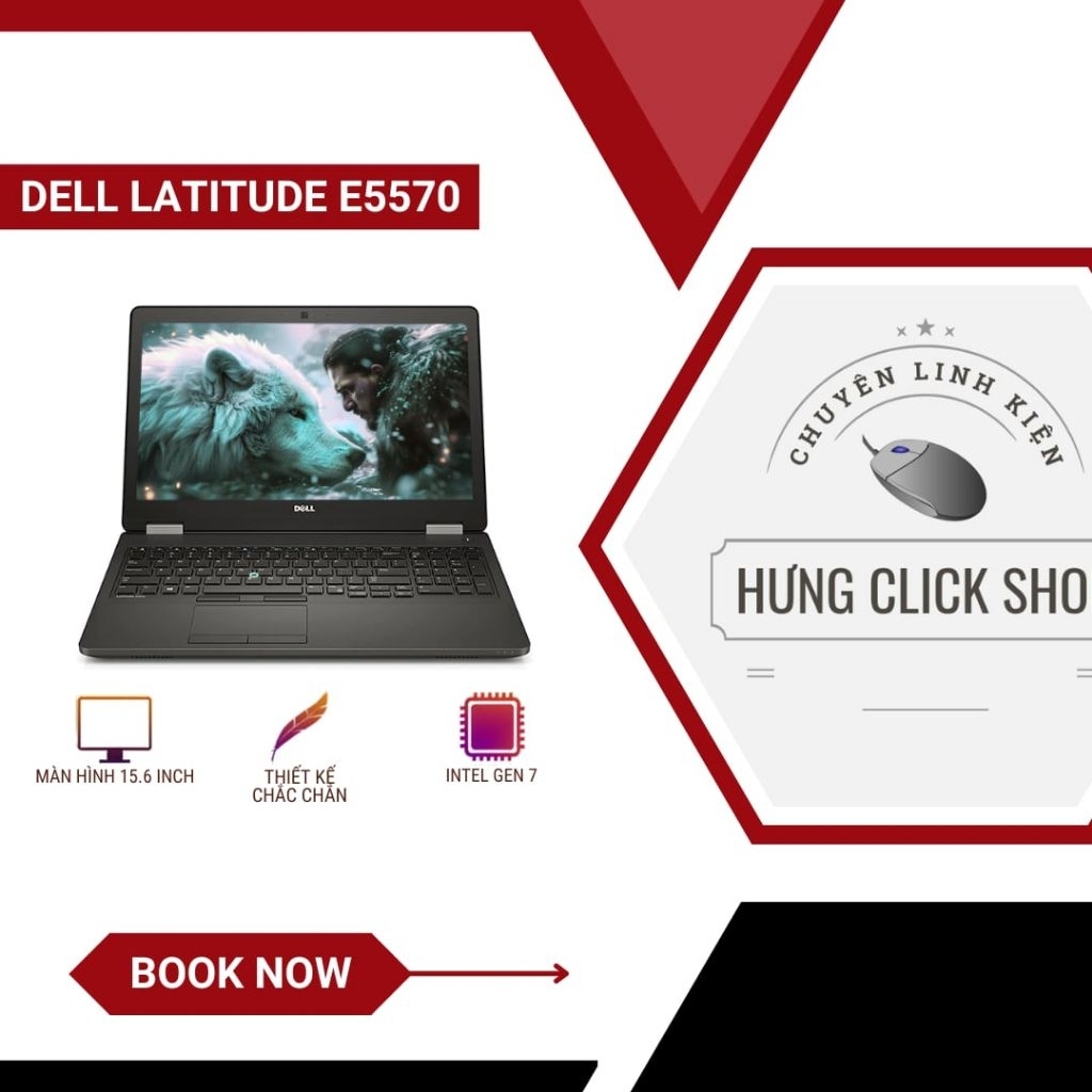Laptop Dell Latitude E5570 | Intel Core i7-6600U | VGA Rời 2GB | 8GB | 128GB | Màn Hình 15.6 Inch - 