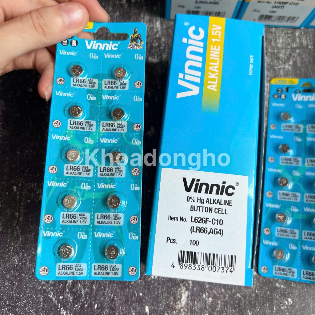 Vỉ 10 Viên Pin SR626SW - SR626 - 626 - 377 - LR626 - AG4 Pin Thông Dụng Thay Thế Cho Đồng Hồ