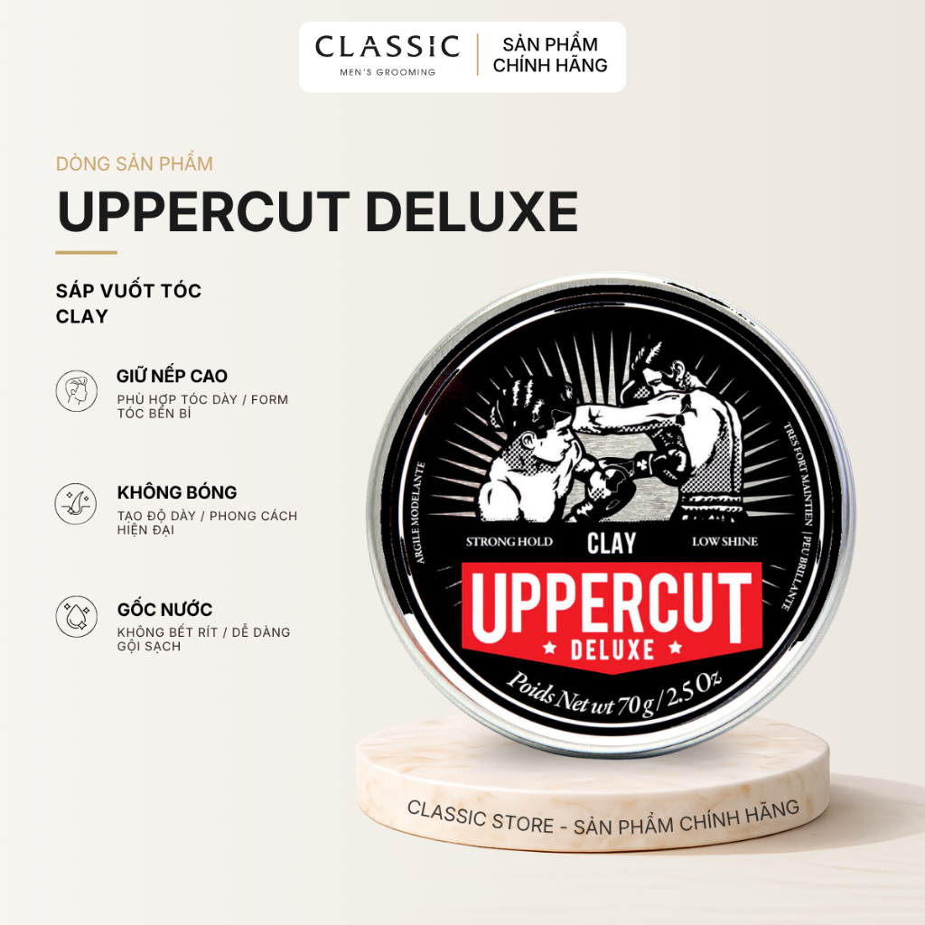 Sáp Vuốt Tóc Uppercut Deluxe Clay