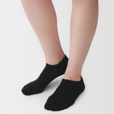 [26AW] MUJI Tất Nữ Cổ Tới Mắt Cá 90 Độ Lòng Tất Dệt Kiểu Vòng (23-25cm)