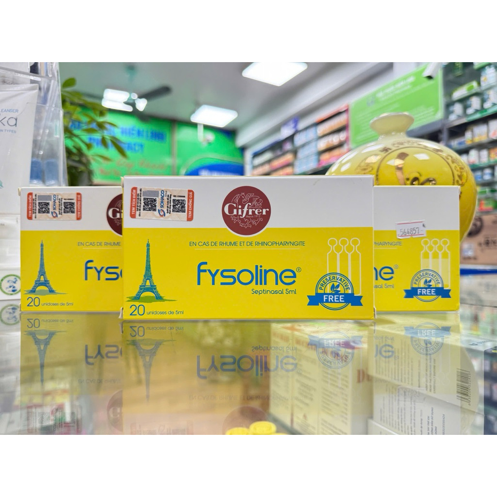 Dung dịch nhỏ mũi ưu trương Fysoline ( vàng)