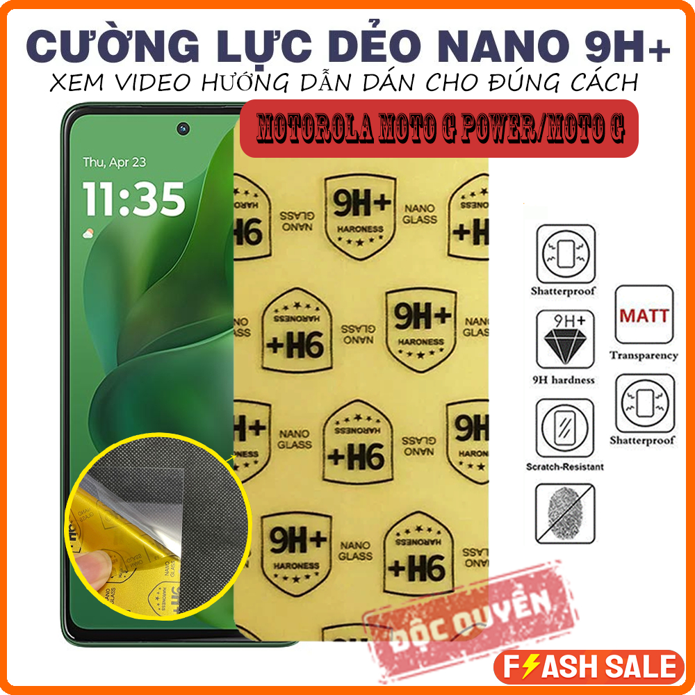 Miếng dán màn hình Motorola moto G (2025) / Motorola moto G Power (2025), Cường lực dẻo nano 9H+