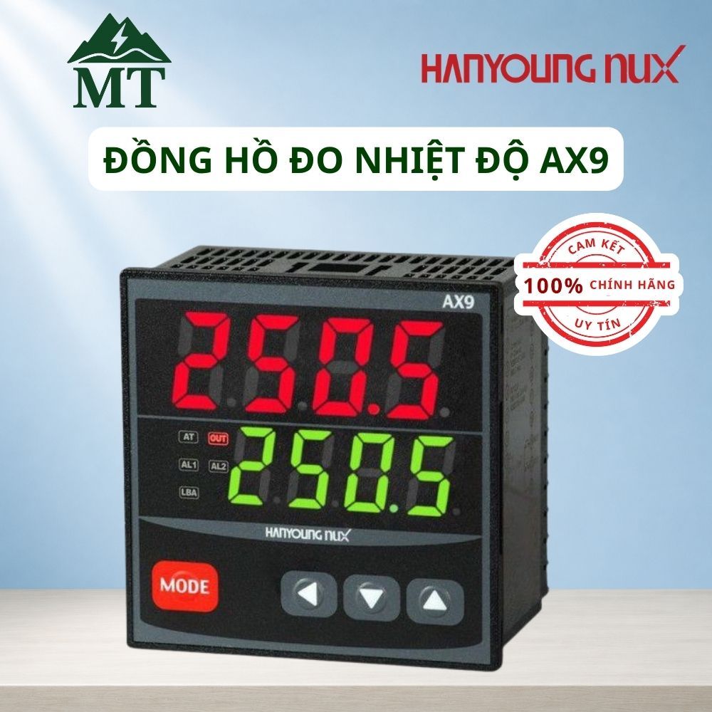 Đồng hồ đo nhiệt độ size 96x96 AX9-1A, AX9-2A. AX9-3A. AX9-4A Hãng Hanyoung