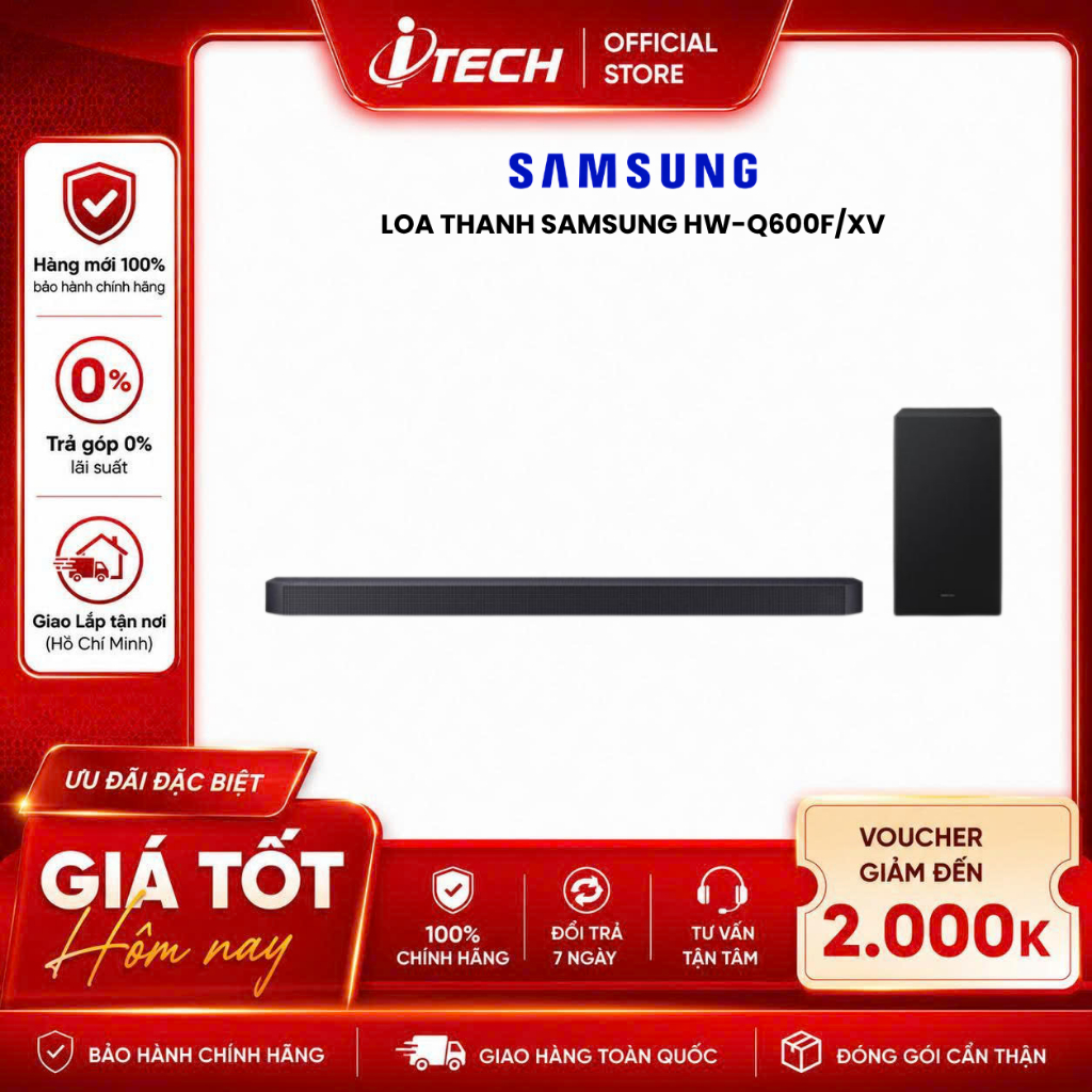 HW-Q600F/XV - Bộ loa thanh Samsung HW-Q600F/XV 380W - Hàng chính hãng
