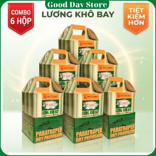 THÙNG 6 Hộp Lương Khô Bay 6 Kg, Lương Khô Thơm Ngon Cung Cấp Dinh Dưỡng