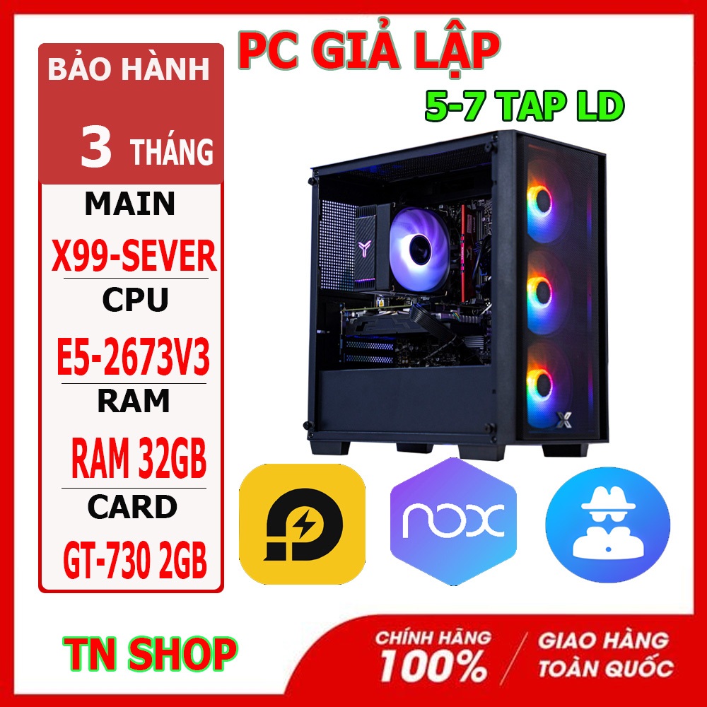 PC XEON GIẢ LẬP MMO MAIN X99 S5-2696V4 RAM 64GB GTX 1060