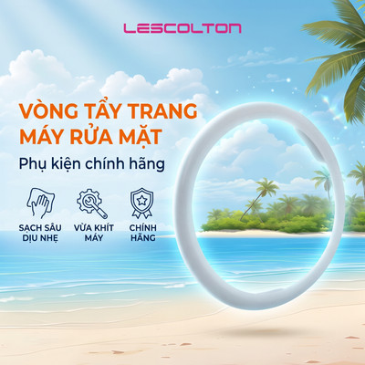 Phụ kiện chính hãng Lescolton - Vòng Tẩy Trang & Miếng Silicon Rửa Mặt dùng Máy rửa mặt Lescolton