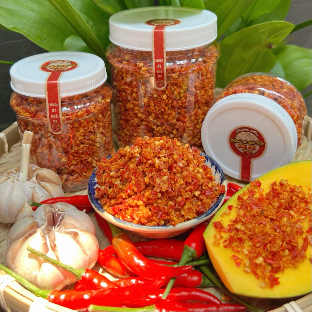 (M1) Muối Ớt Nhà Mẹ Siêu Cay Cấp Độ ( Chay ) - Đặc Sản Tây Ninh