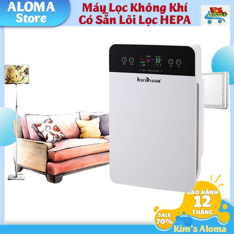 (Voucher Xtra) Máy Lọc Không Khí Ksrain - Diệt Khuẩn, Lọc Bụi Mịn PM2.5, Khử Mùi Hiệu Quả - Màn Hình