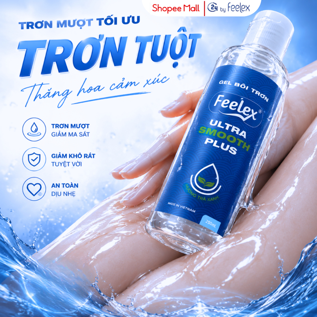 Gel bôi trơn quan hệ Feelex, gel bôi trơn nhiều mùi hương - 250ml