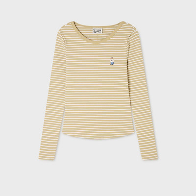 Áo Thun WHO.A.U Steve Ribbed Long Sleeve T-shirt[B]_WHLAGB851F