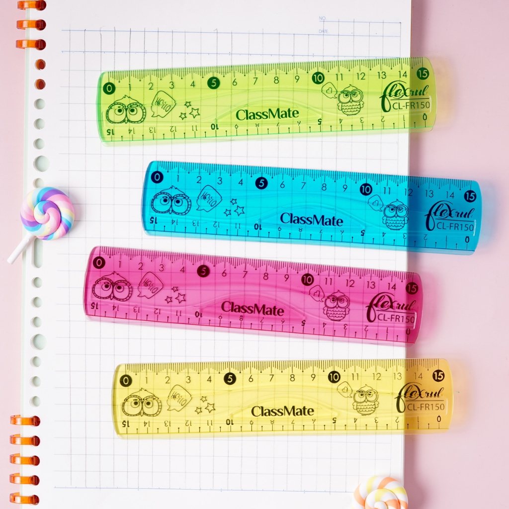 Thước Kẻ Dẻo CLASSMATE Chất Liệu Nhựa Dẻo Cao Cấp CL-FR150/FR200