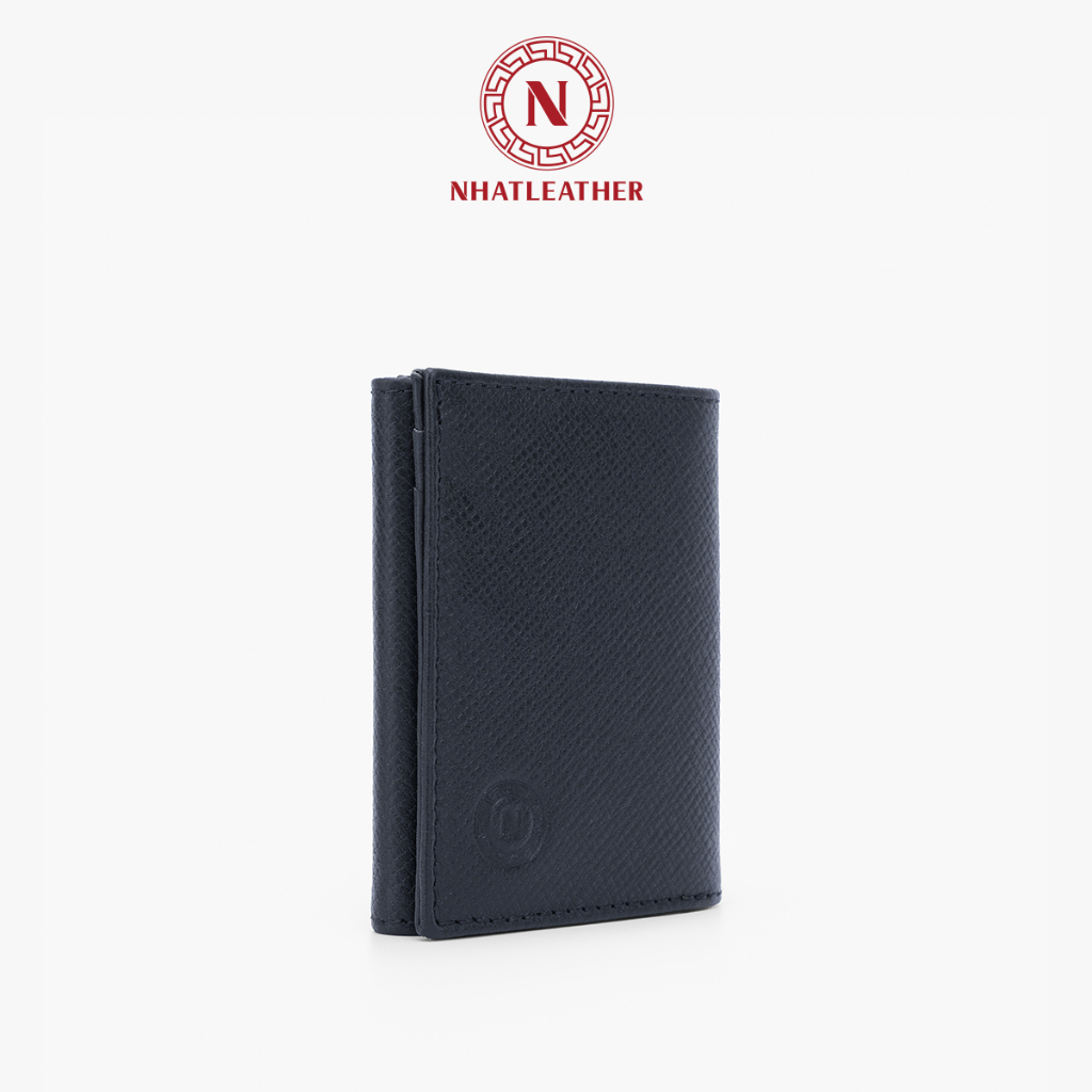 Ví da dáng đứng mini NHATLEATHER - VÍ gập 3 nhỏ gọn tiện dụng - NVN-098