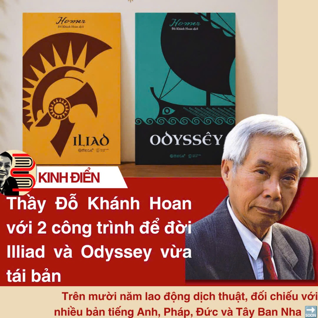 Sách - (Combo 2 cuốn) Odyssêy - Iliad – Homer – Omega Plus