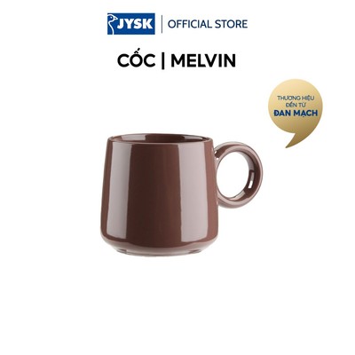 Cốc | JYSK MELVIN | gốm bán sứ | tím trầm | Ø10xC9cm | 370ml
