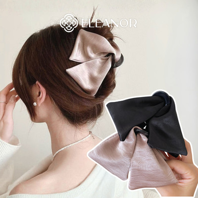 Kẹp tóc nữ càng cua Eleanor Accessories hình tam giác kẹp tóc nơ tiểu thư phụ kiện tóc 12004