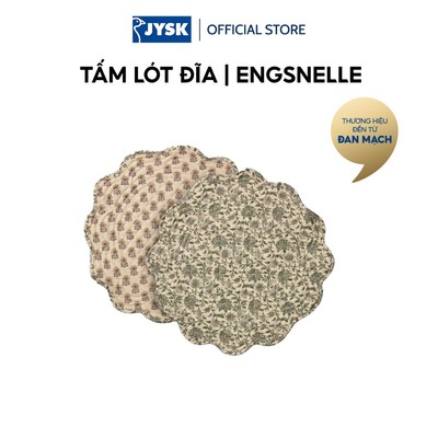 Tấm lót đĩa | JYSK ENGSNELLE | polyester | nhiều màu | Ø38cm