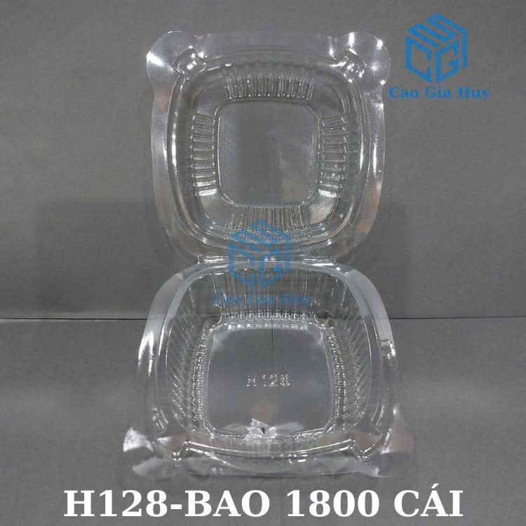 Hộp đựng bánh tai gấu H128-H129 (1 lốc 100 cái)