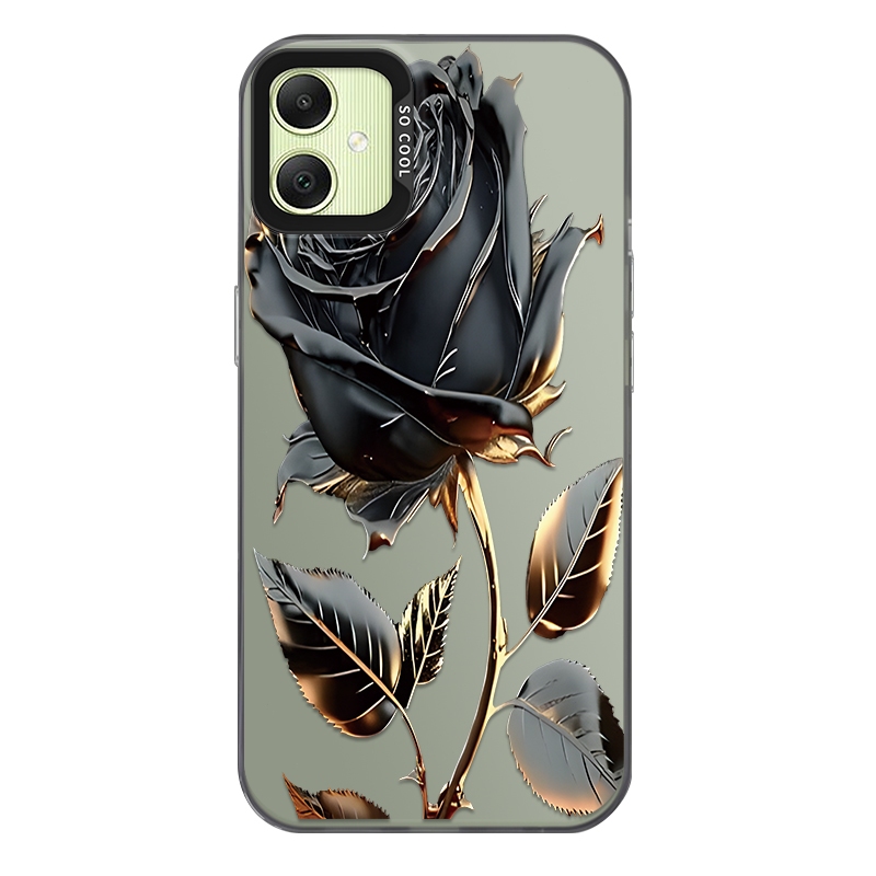 For Samsung Galaxy A05/Samsung M05/Samsung F05 Phone case,Hình ảnh Black Rose, Ốp lưng điện thoại IM