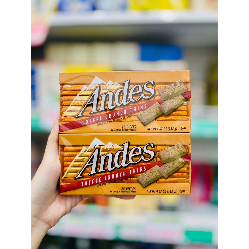 Socola Andes vị Bơ Caramen 132g – Andes Toffee Crunch Thins
