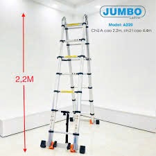 Thang nhôm rút đôi Jumbo. Model: A220