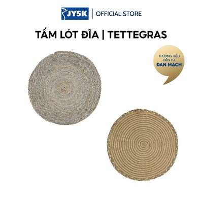 Tấm lót đĩa | JYSK Tettegras | sợi ngô | xanh lá nhạt | DK38cm