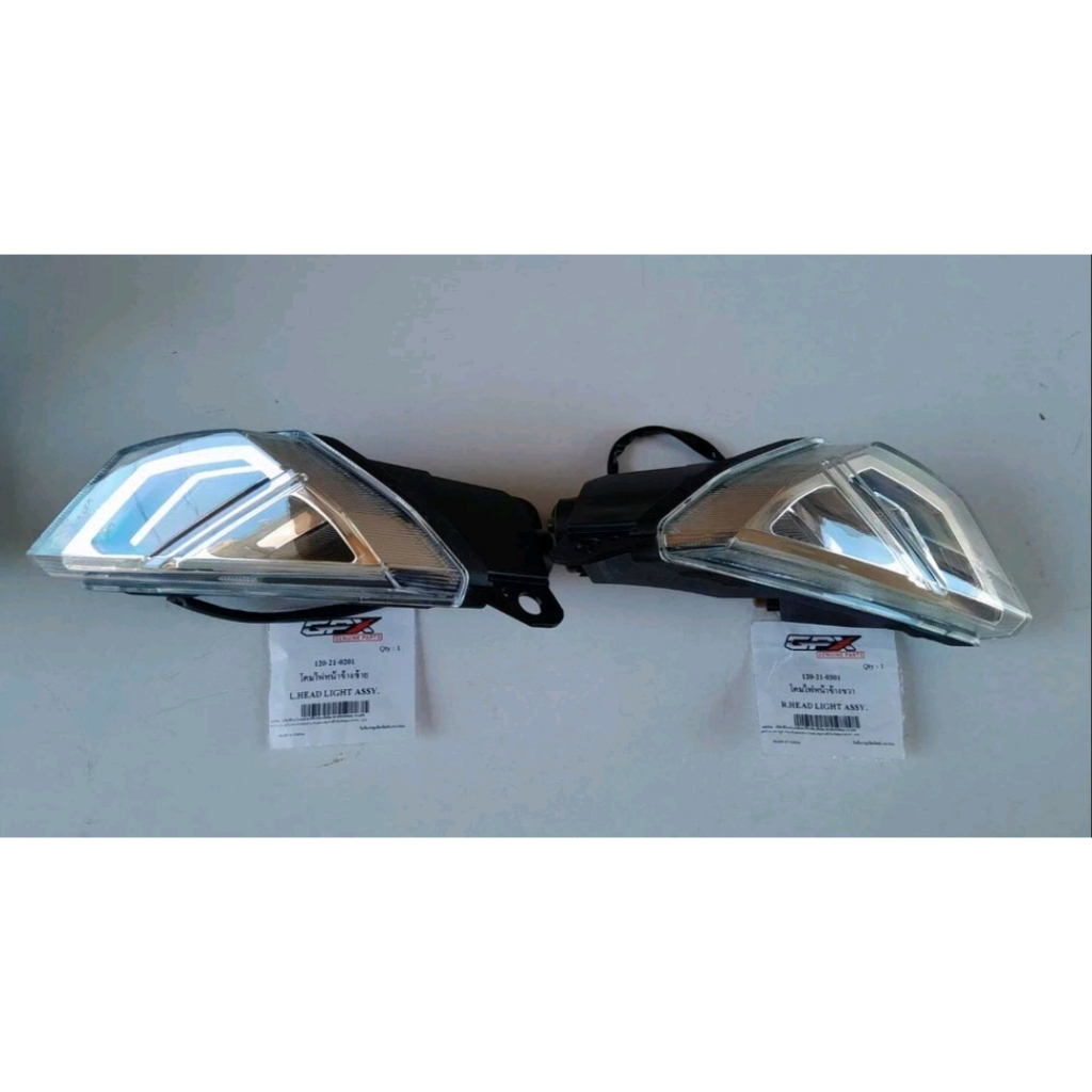 Đèn Pha GPX Demon GR200R Chính Hãng - Chóa Đèn Pha LED Xe Máy GPX GR200R Bản 2V / 4V (Bên Trái / Bên