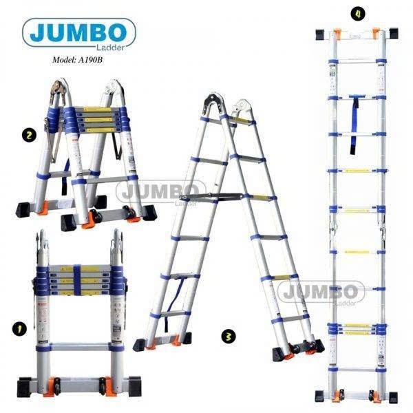 Thang nhôm rút đôi Jumbo. Model: A190B