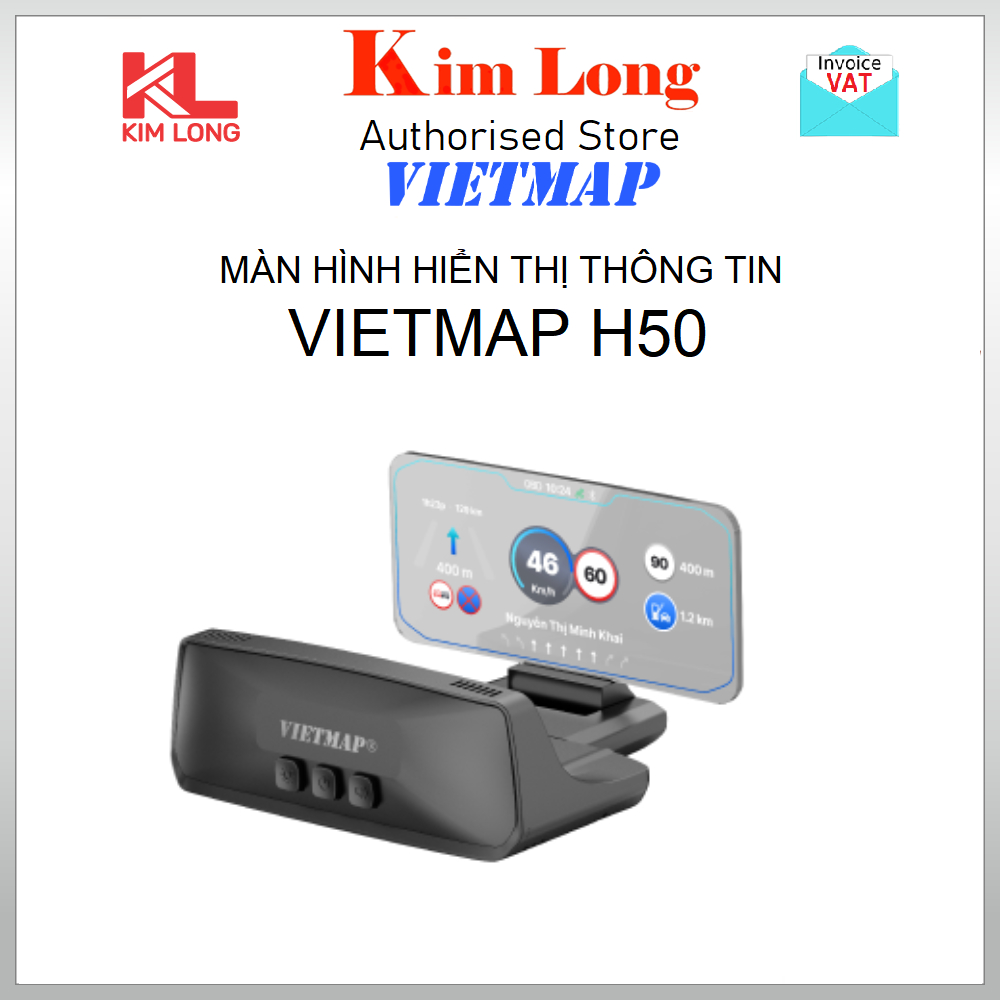 Vietmap HUD H50 - H1AS - H1N Màn Hình Hiển Thị Thông Minh tặng kèm Vietmap Live 2 năm