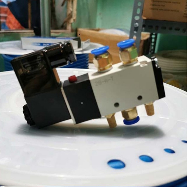 Bộ Van điện từ khí nén 4V110-6,4V210-08,4V310-10,4V410-15 - van 5/2 5 cửa 2 vị trí - đã kiểm tra2