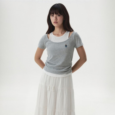 Áo Thun WHO.A.U Steve Layered Shorts Sleeve T-shirt[B]_WHRAGB754F